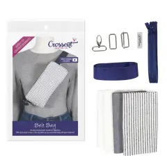 Crosscut Sewing Co.&reg; Belt Bag Sewing Project Kit - Beginner Friendly DIY Sewing Kit Stripe