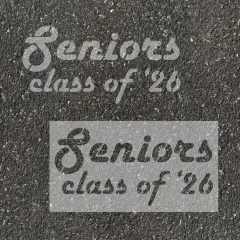 Disco Class of Parking Space Stencil | High School Senior Parking Spot Stencil | Reusable Stencil | Stencil Ease |