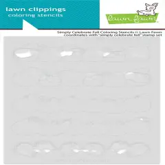 Lawn Clippings Coloring Stencil-Simply Celebrate Fall