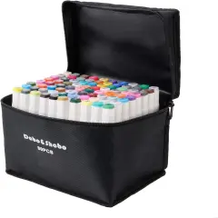 80 Color Alcohol Drawing Markers