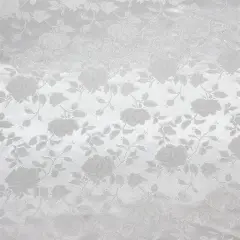 1 Yard white Jacquard Satin Reversible Fabric for Wedding Tablecloths Drapery Garments Crafts 58/60 Inches Width