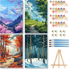 Four Season Adult Paint by Number Kits