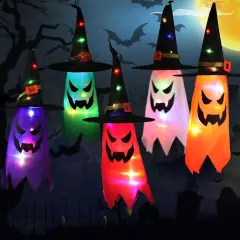 Halloween Decorations Outdoor Ghosts with Glowing Ghost Hat