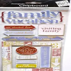 Me & My Big Ideas Vacation Chipboard Stickers