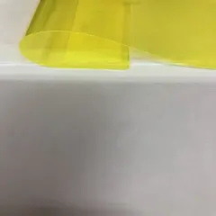 1 Yard Marine PVC Tinted Plastic Vinyl Fabric For Upholstery And Crafts 54 Inch Wide Yellow