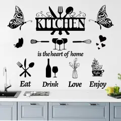 Large Kitchen Wall Decals Dining Room Quotes Wall Stickers