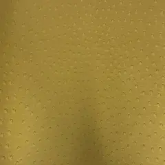 1 Yard Faux Leather Vinyl Fabric Ostrich Texture Upholstery Handbags Wallets 54" Width Gold