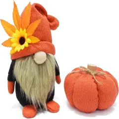 Harvest Autumn Pumpkin Gnome Decoration