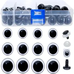 1Box(120pcs)14mm/16mm/18mm 3D Plastic Safety Eyes