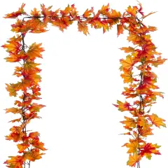 Fall Maple Leaves Garland - Yellow Green