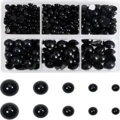 500pcs Round Black Plastic Doll Eyes 4mm 5mm 6mm 8mm 10mm