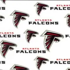Licensed NFL Atlanta Falcons Cotton 6209-W Fabric by the Yard