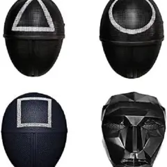 Edge Collections - Black - Cosplay Masks for Halloween and Costume Parties!