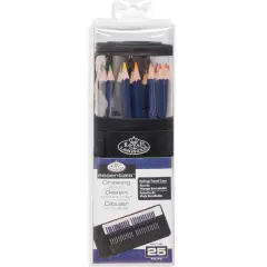 RART-2302 | Essentials&trade; 25pc Drawing Pencil Set with Case