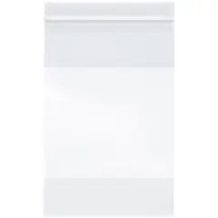 Plymor 6" x 9", 4 Mil with White-Block Heavy Duty Zipper Reclosable Plastic Bags