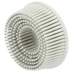 Scotch-Brite&trade; Roloc&trade; Bristle Disc, RD-ZB, 120, TR, White, 2 in x 5/8 in, Tapered