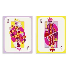 Stupell Industries King & Queen Cards Wall Plaque Design by Grace Popp