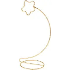 Bard's Star Gold-toned Ornament Stand, 8.25" H x 3.5" W x 3.5" D