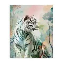Stupell Industries Soft Gazing Tiger Canvas Design by Kim Allen