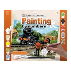 PAL15 | Painting by numbers&trade; 13pc 11.25" x 13.375" Steam Train Painting Project