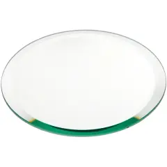 Plymor 6" Round, 5mm Thick Beveled Glass Mirror Circle