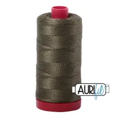 Army Green (2905) | 12wt Large Spool (325M / 356Y) | Aurifil Thread