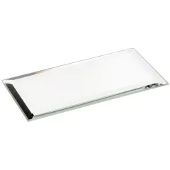 Plymor 2" x 4" Rectangle, 3mm Thick Beveled Glass Mirror