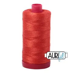 Red Orange (2245) | 12wt Large Spool (325M / 356Y) | Aurifil Thread