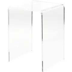 Plymor Clear Acrylic Vertical Square Display Riser