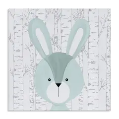 Stupell Industries Charming Bunny on Birch Canvas Design by Kim Allen
