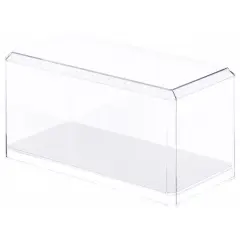 Pioneer Plastics 094CD Clear Plastic Display Case for 1:24 Scale Cars (Mirrored), 9" W x 4.125" D x 4.375" H (Mailer Box)