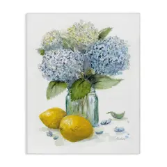 Stupell Industries Hydrangeas & Lemons Vase Canvas Design by Patti Bishop