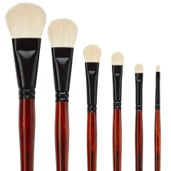 KINGART&reg; Oval Mop Brush Set, 6 pc