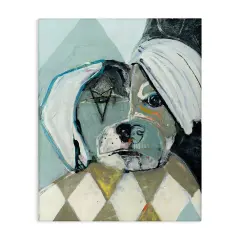 Stupell Industries Abstract Dog Face Portrait Canvas Design by Stacy Milrany