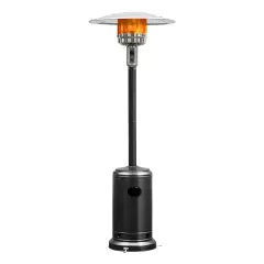 Costway 50000 BTU Propane Patio Heater Standing Steel with Wheels Grey/Black/Silver