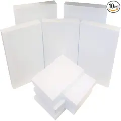 Set of 10 White Gift Wrap Boxes with Lids &ndash; 3 Sizes (17", 14", 10") &ndash; Sturdy, Reusable, and Versatile for Holidays, Weddings, Birthdays, and More