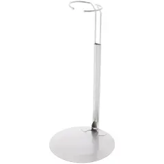 Plymor DSP-10S Silver Adjustable Doll Stand, fits 16, 17, 18, 19, 20, 21, 22, 23, and 24 inch Dolls or Action Figures, Waist is 2.5 to 3.5 inches wide, 7 to 9 inches around