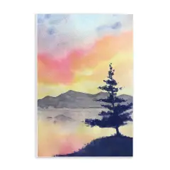 Stupell Industries Radiant Sunset over Lake Wall Plaque Design by Stephanie Fielden