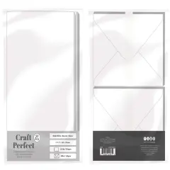 Craft Perfect Card Blanks 5"X7" 50/Pkg-White