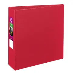 Avery Durable 3 Ring Binder, 3" Slant Rings, 1 Red Binder (27204)