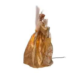 Fiber-Optic Gold Angel Treetop - 18 Inch