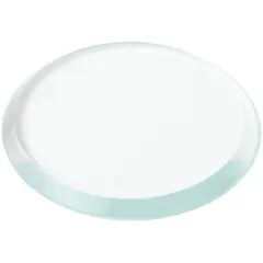 Plymor 1.5" Round, 3mm Thick Beveled Clear Glass Circle