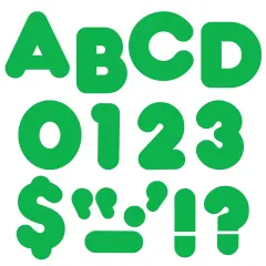 Green 4" Casual Uppercase Ready Letters&reg;