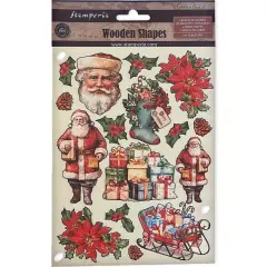 Stamperia Colored Wooden Shapes A5-Classic Christmas