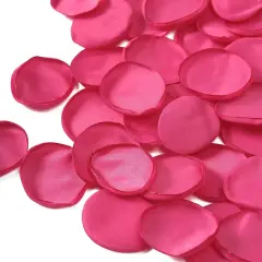 Silk Flower Petals for Wedding Decoration - 200pcs Fake Rose Petals for Bridal Showers & Parties - Hot Pink