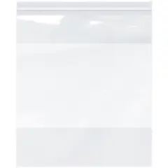Plymor 13" x 15", 2 Mil with White-Block Zipper Reclosable Plastic Bags
