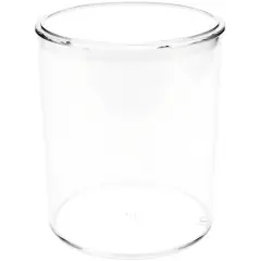 Pioneer Plastics 282C Clear Round Plastic Container, 4.0625" W x 4.75" H
