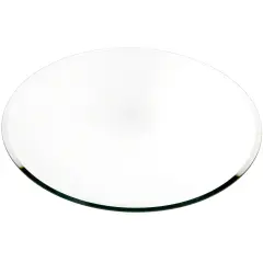 Plymor 16" Round, 5mm Thick Beveled Glass Mirror Circle