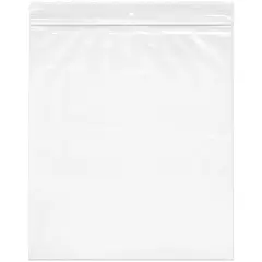 Plymor 9" x 12", 2 Mil with Hang-Hole Zipper Reclosable Plastic Bags