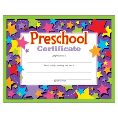 Preschool Certificate , 30 ct